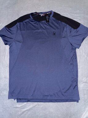 Spyder Active Short Sleeve Shirt Mens Size L Performance Pro WB